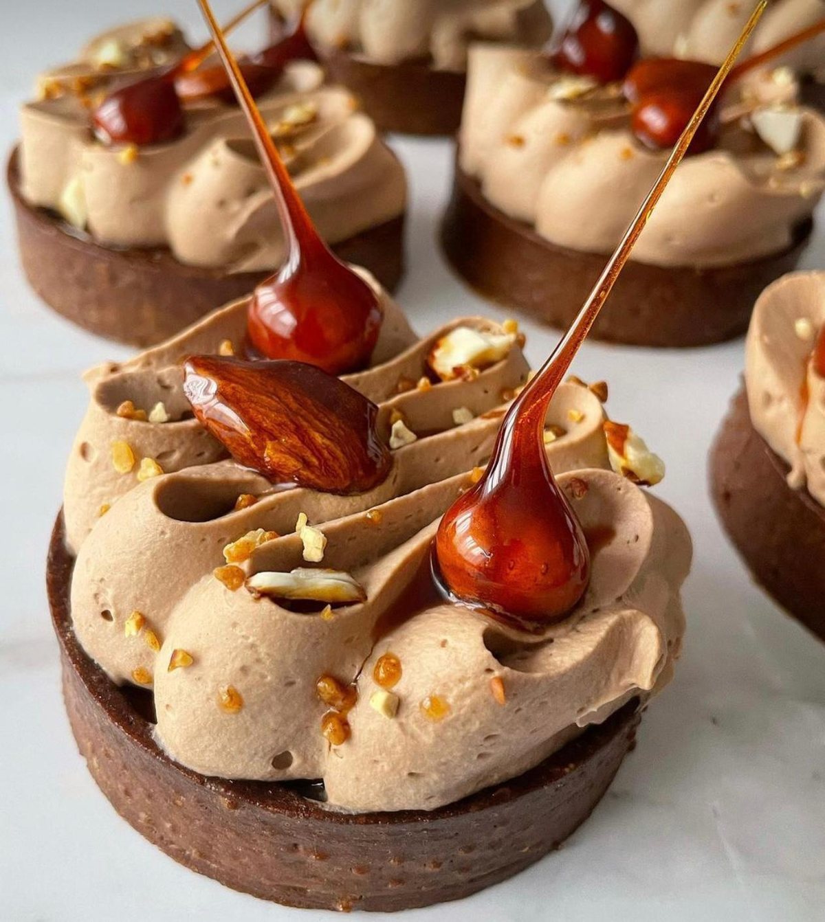 Mousse de chocolate y avellana